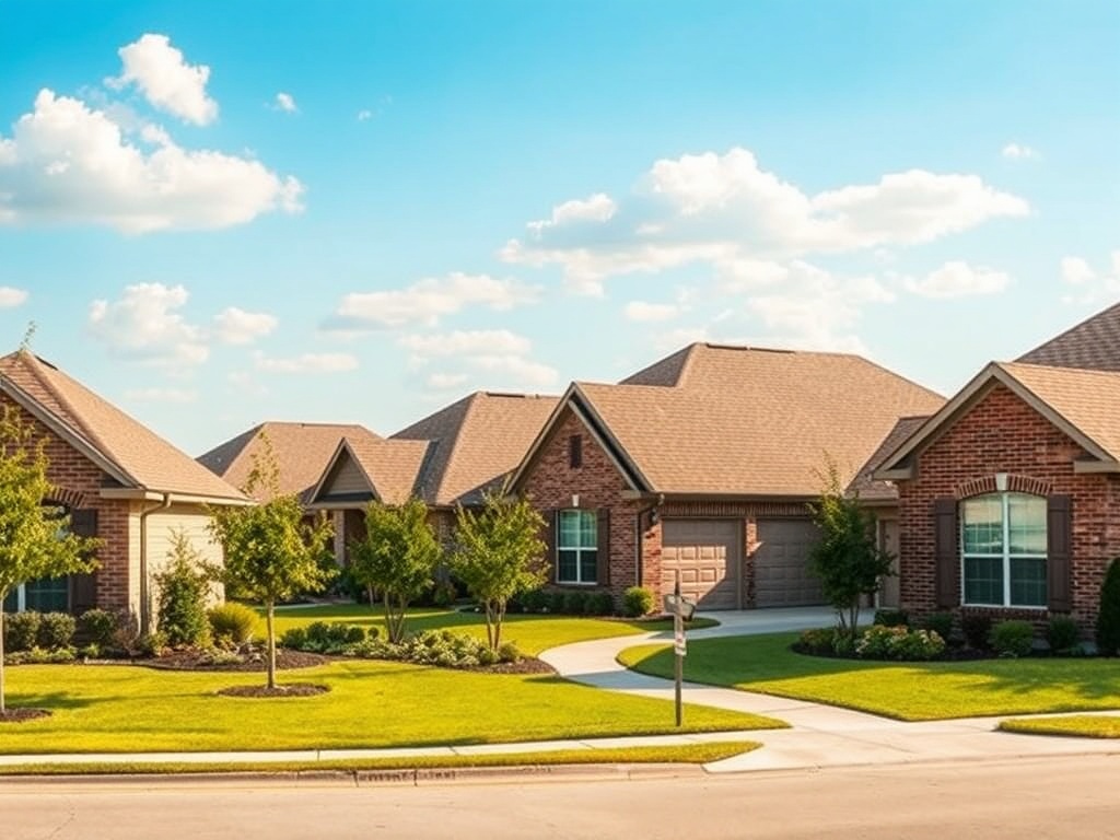 Beautiful Rosenberg Texas neighborhood